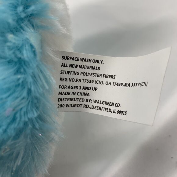 Unicorn Whale Narwhal Plush Stuffed Animal Toy Blue Hug Me Valentines 20" - Picture 9 of 14